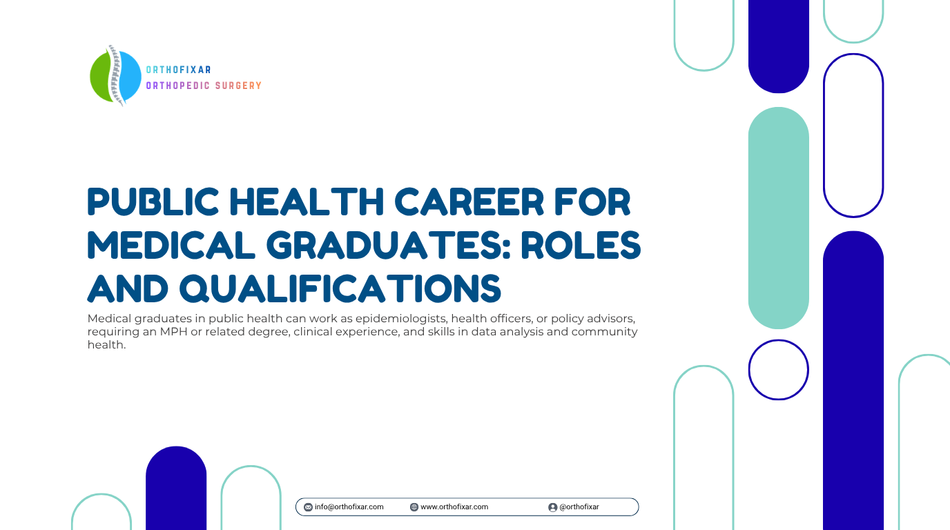 Public Health Career for Medical Graduates Roles and Qualifications