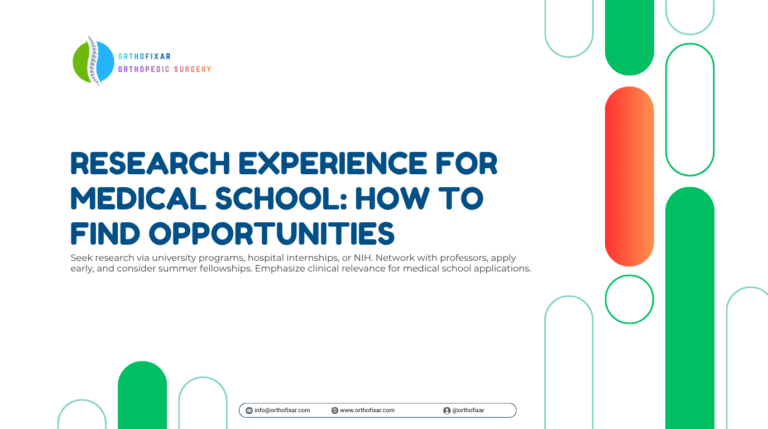 research experience for medical school