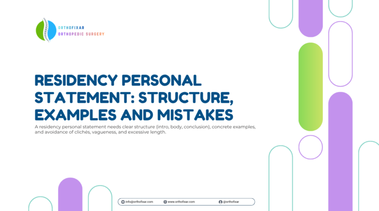 Residency Personal Statement Structure Examples and Mistakes