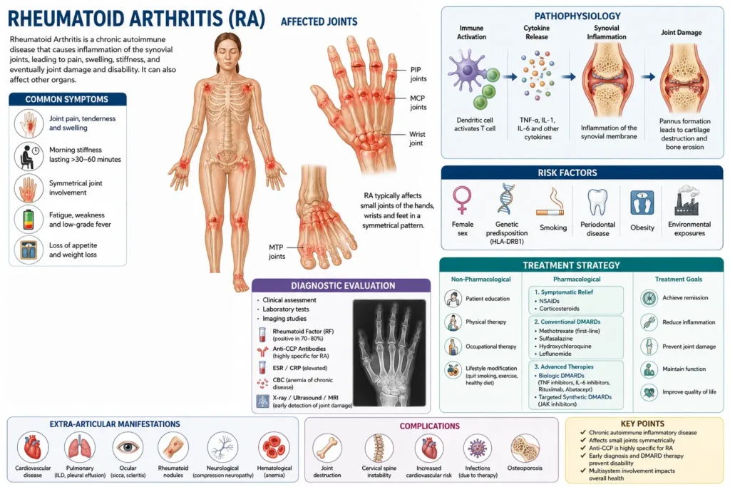 Rheumatoid Arthritis (RA): Causes, Symptoms, Diagnosis & Treatment 5 Rheumatoid Arthritis (RA) Causes, Symptoms, Diagnosis & Treatment