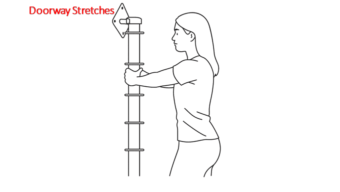 Rhomboid Muscle Exercises for Better Posture and Pain Relief 5 Rhomboid Muscle Exercises - Doorway Stretches