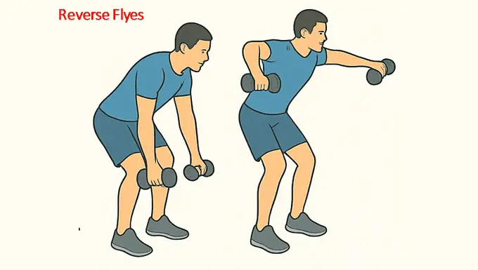 Rhomboid Muscle Exercises for Better Posture and Pain Relief 4 Rhomboid Muscle Exercises - Reverse Flyes