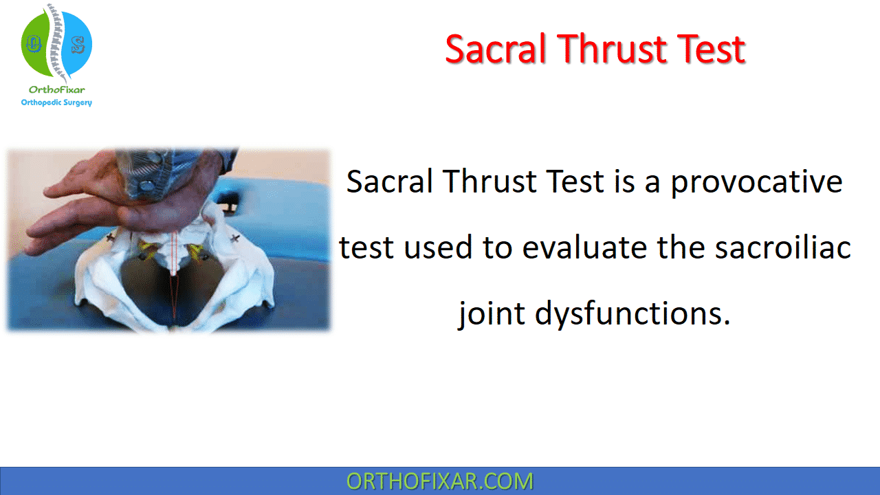  Sacral Thrust Test 