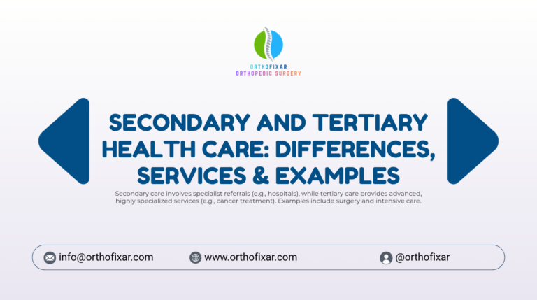 Secondary and Tertiary Health Care Differences Services Examples