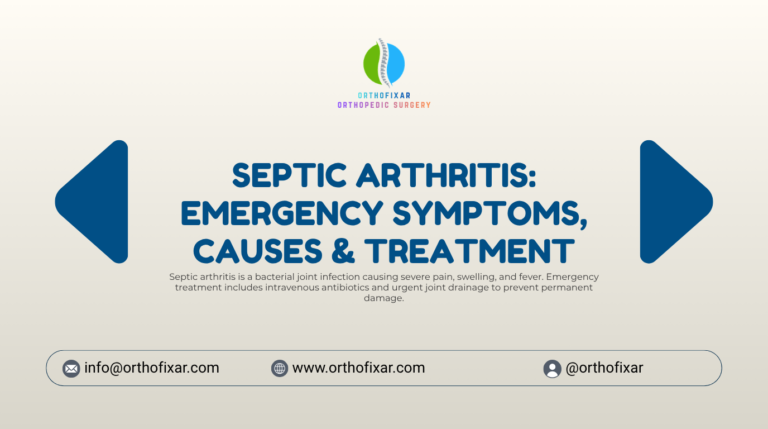 Septic Arthritis Emergency Symptoms Causes Treatment