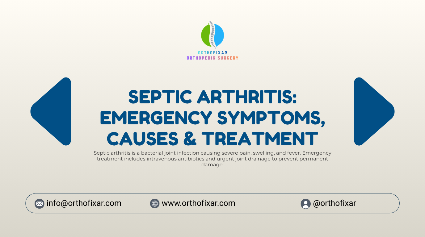 Septic Arthritis Emergency Symptoms Causes Treatment