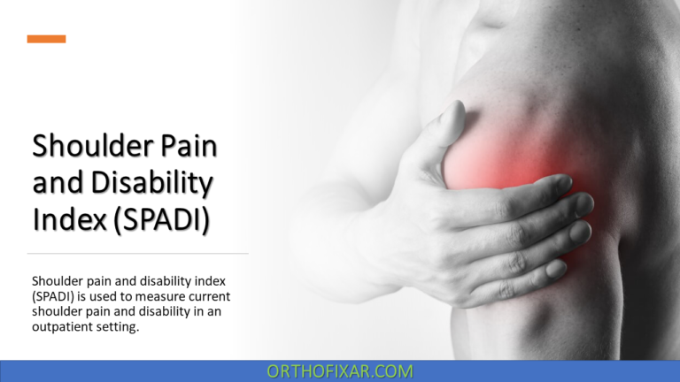 Shoulder Pain and Disability Index (SPADI)