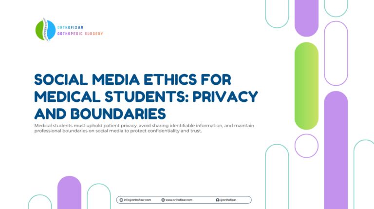 Social Media Ethics for Medical Students Privacy and Boundaries