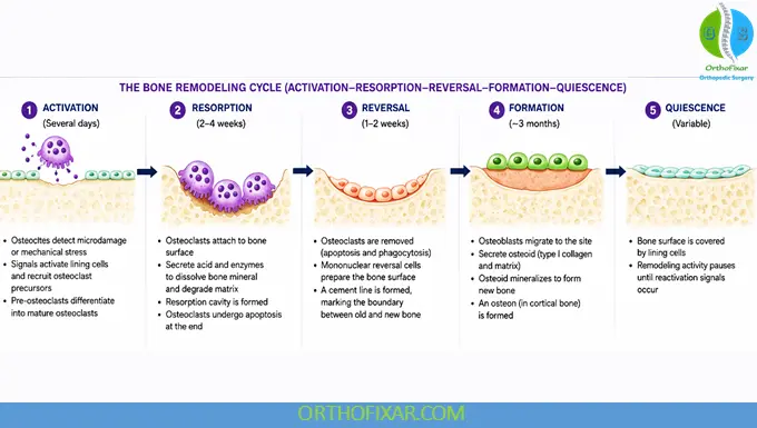 Bone Remodeling Process: Stages, Cells, Mechanisms & Clinical Significance 8 Stages of the Bone Remodeling Cycle