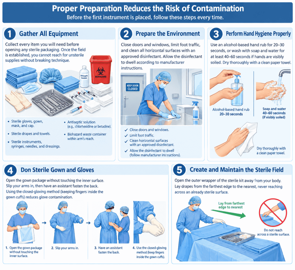 Sterile Technique: Principles, Preparation and Common Mistakes 3 Sterile Technique Principles Preparation and Common Mistakes