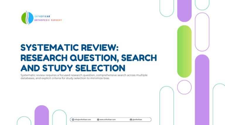 Systematic Review Research Question Search and Study Selection