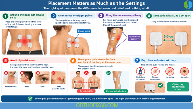 TENS Therapy: How It Works, Uses, Safety & Limitations 7 TENS Therapy Electrode Placement
