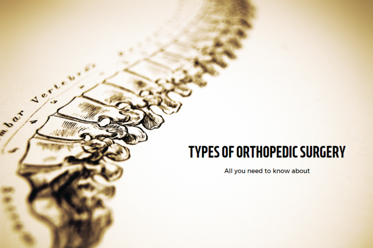 The most common types of orthopedic surgery