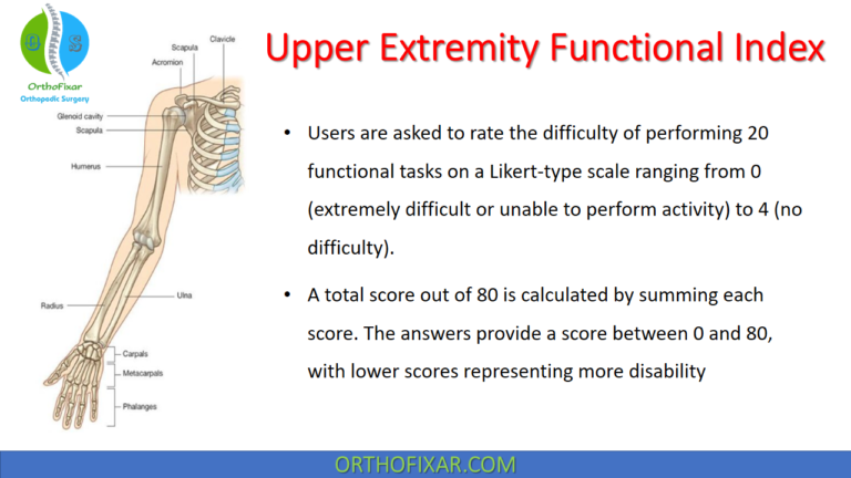 Upper Extremity Functional Index UEFI