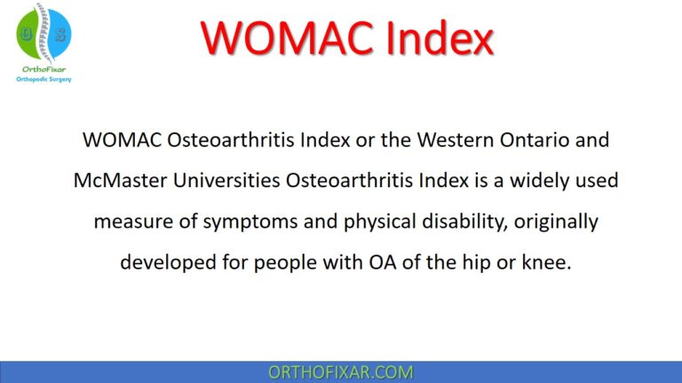 WOMAC Osteoarthritis Index