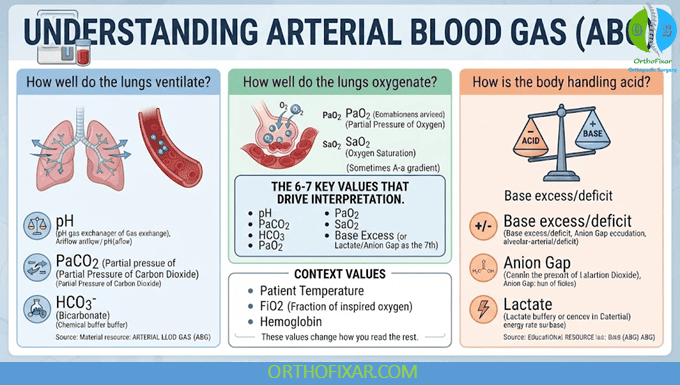 Arterial Blood Gas Interpretation: A Step-by-Step Method 4 What an Arterial Blood Gas Actually Measures