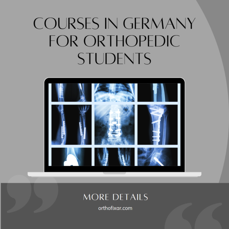 courses in Germany for orthopedic students