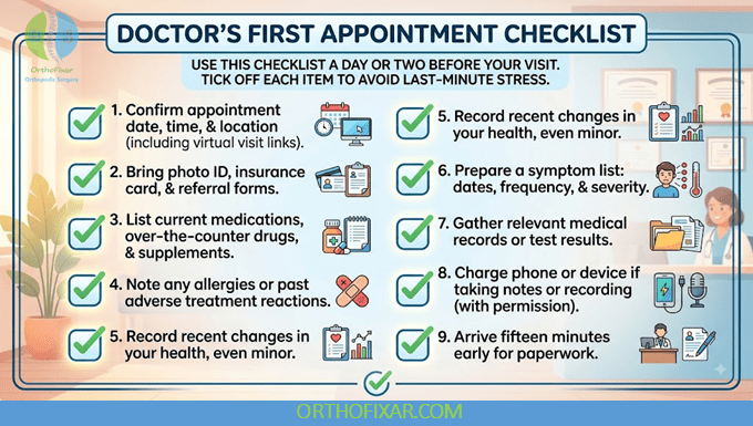 doctor first appointment checklist