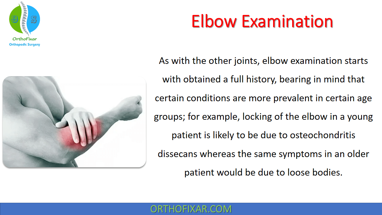  Elbow Examination 
