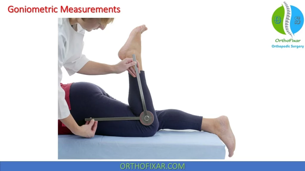 knee goniometric measurements