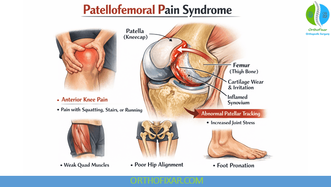 patellofemoral pain syndrome diagram