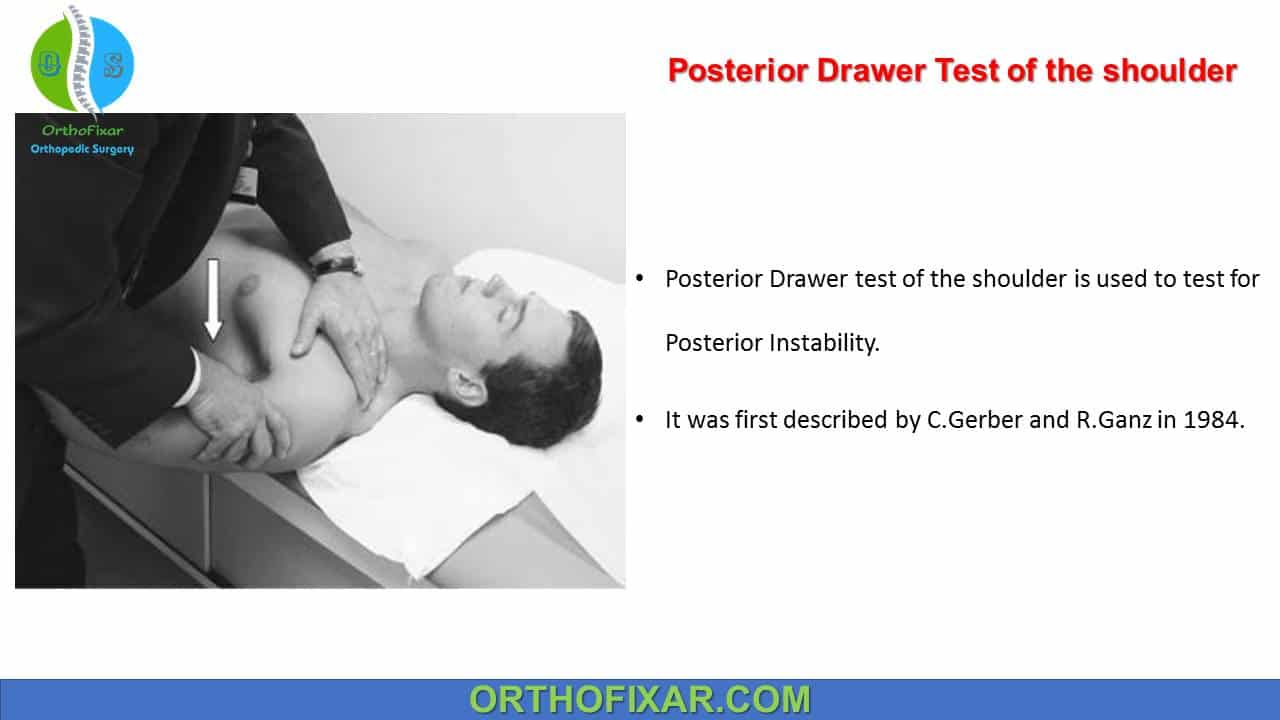  Posterior Drawer Test Shoulder 