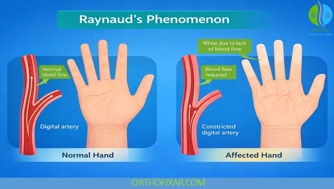 Raynaud's Phenomenon: Causes, Symptoms, Diagnosis & Treatment 4 raynaud's phenomenon meaning
