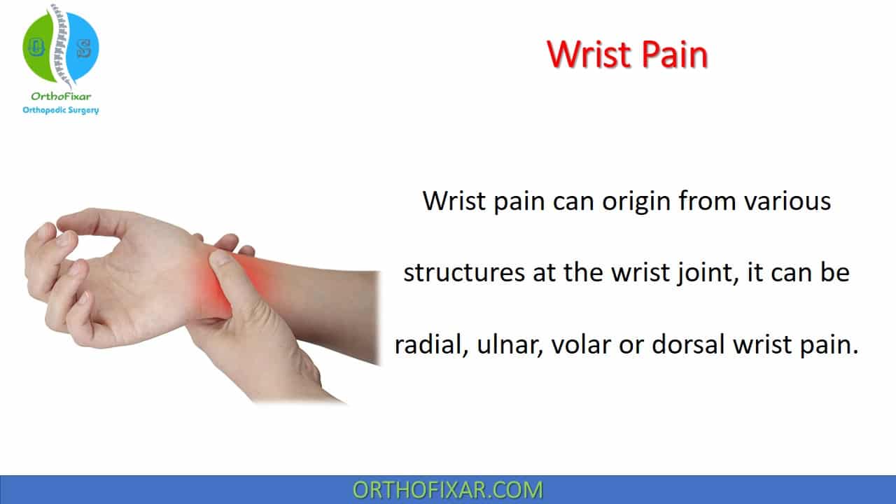  Wrist Pain Causes 