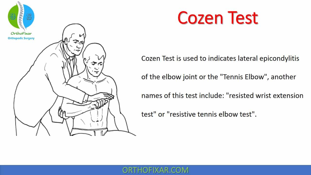  Cozen Test | Tennis Elbow Diagnosis 